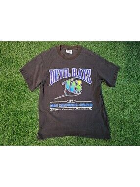 VTG 90s 1998 Tampa Bay Rays Inaugural Season Vintage MLB T-Shirt Medium